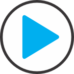 Ícone de reprodução do vídeo.